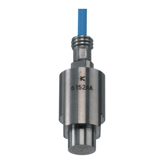 Kistler 6152AC Series Quick Start Installation