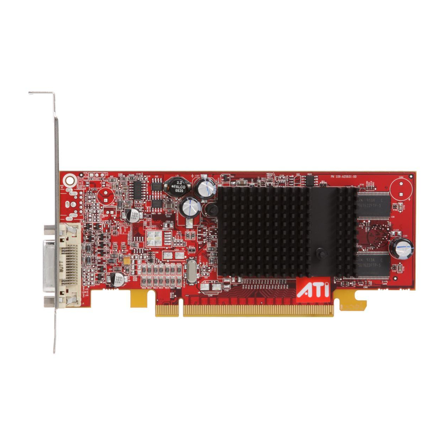 ATI Technologies 100-505141 - Firemv 2200 128 MB PCIE Graphics Card User Manual