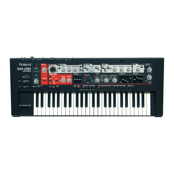 Roland SH-201 Manual
