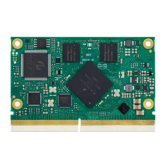 Kontron SMARC-sAMX7 Computer Module Manuals