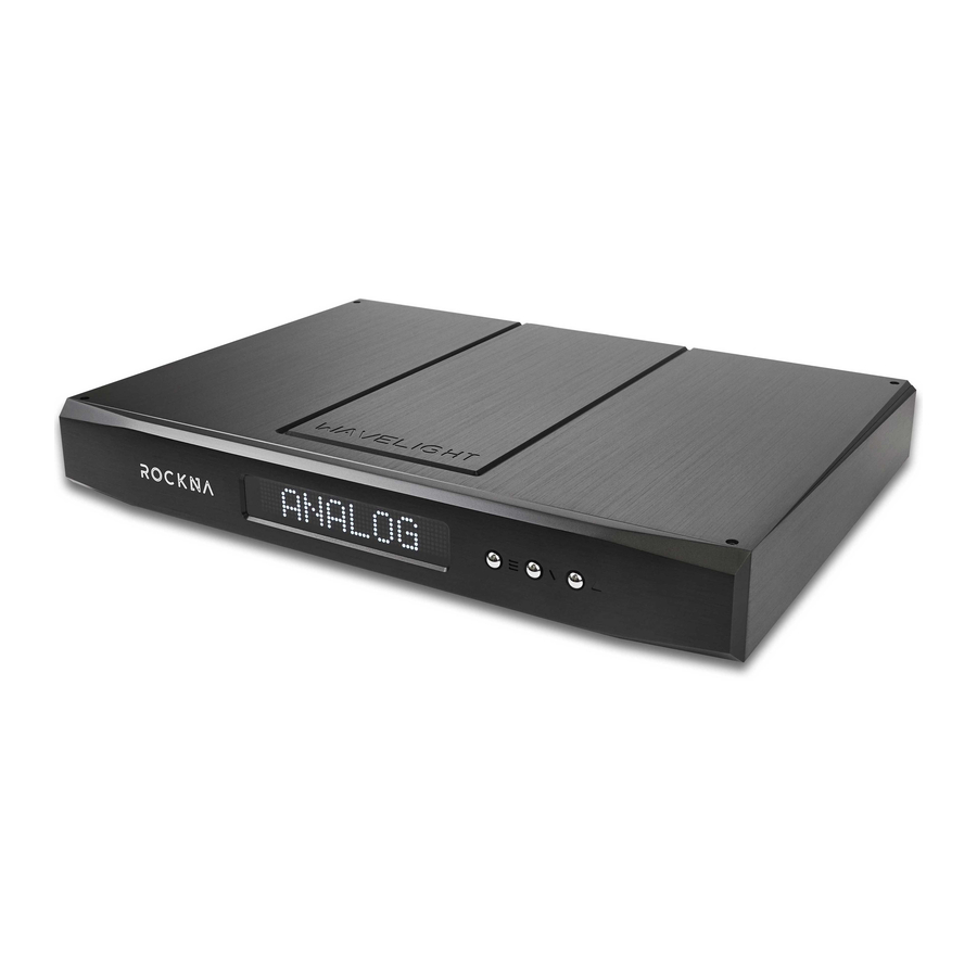 ROCKNA AUDIO Wavelight Owner's Manual