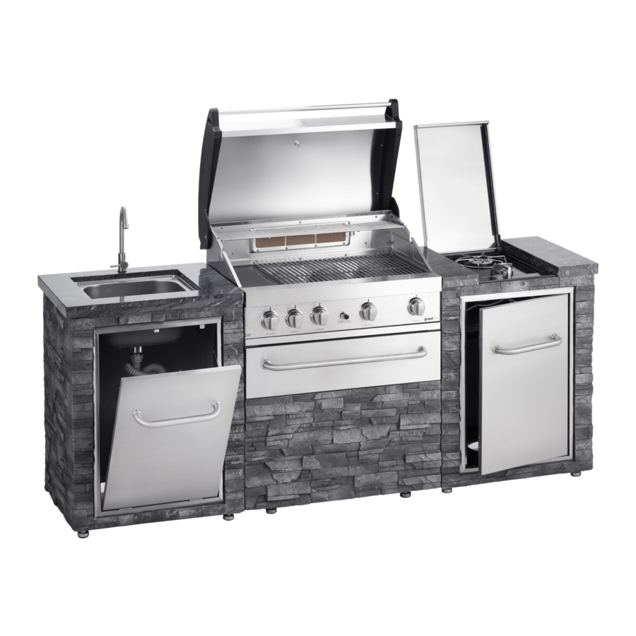 Grandhall gas barbecue cart Assembly Instructions Manual