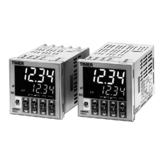 Omron H5CL Series Manual