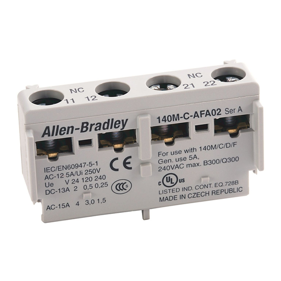 Allen-Bradley 140M-C-AFC Installation Instruction