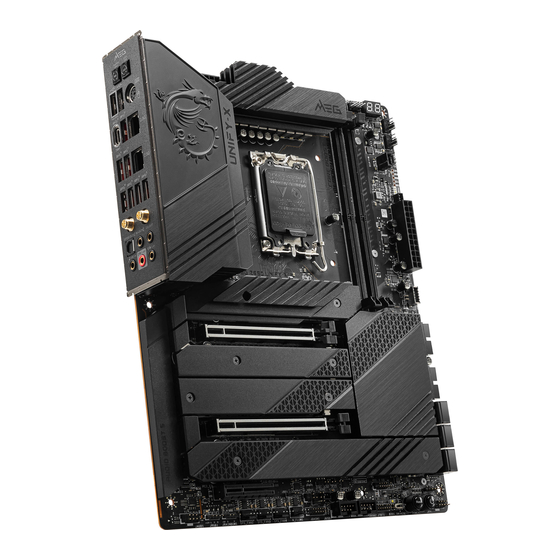 MSI MEG Z690 UNIFY-X Quick Start Manual