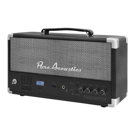 Pure Acoustics EDGEWATER User Manual