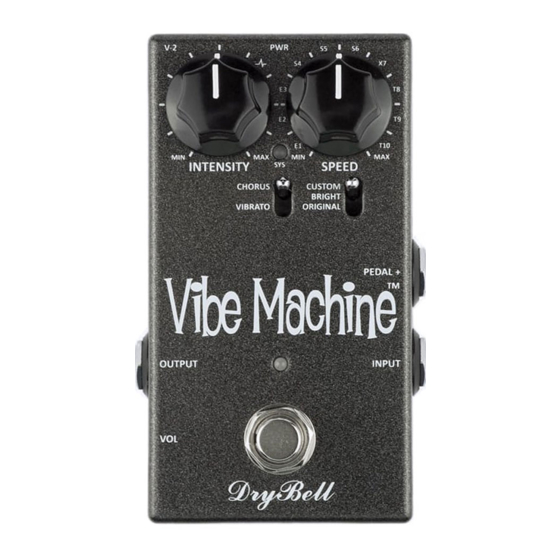 DryBell Vibe Machine V-2 Option Manual