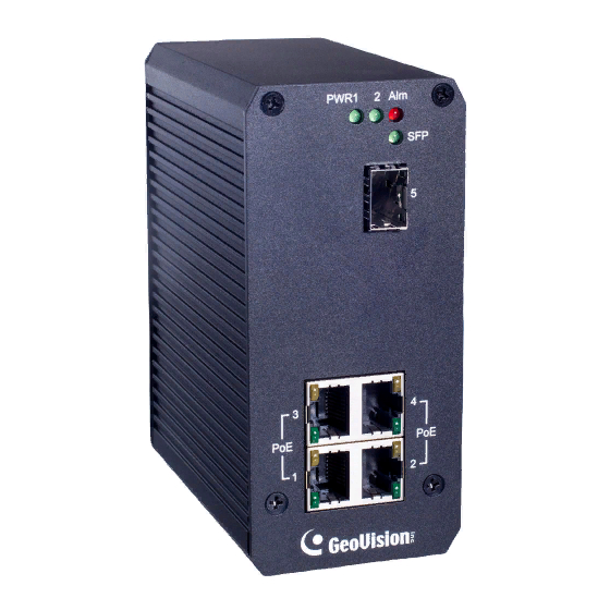 GeoVision GV-POE0410-E User Manual