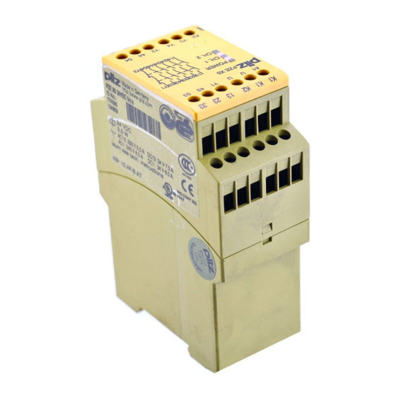 Pilz PZE X5 Operating Instructions Manual