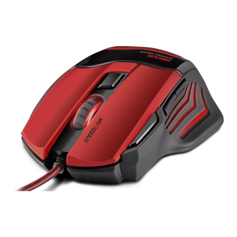 Speedlink DECUS SL-6397-BK - Gaming Mouse Quick Install Guide