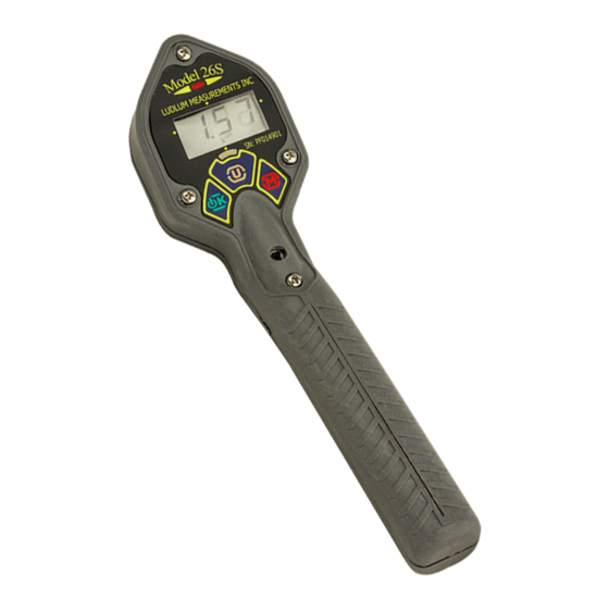 Ludlum Measurements 26S User Manual