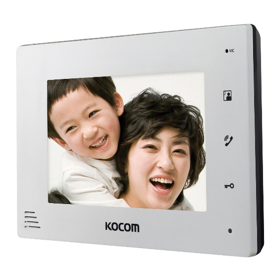 KOCOM KCV-D372 User Manual