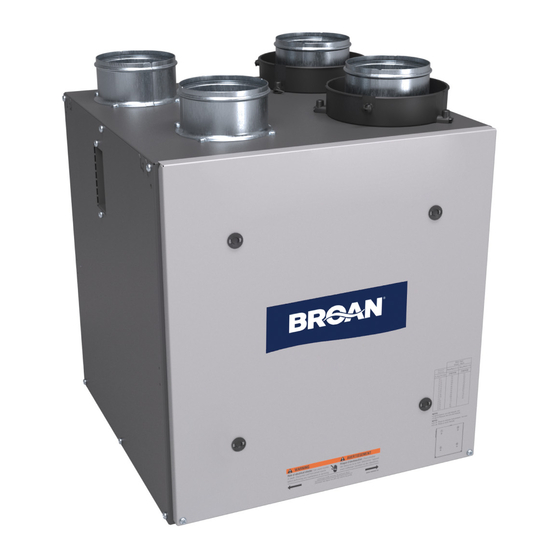 Broan HRV90T Installation Manual