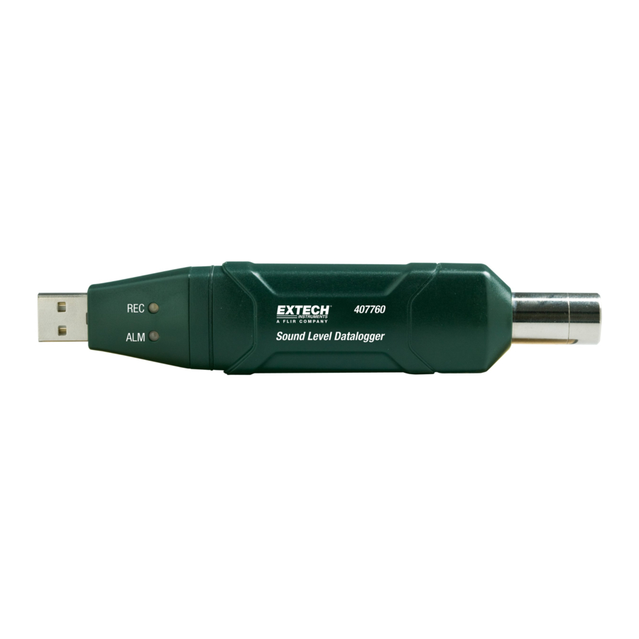 FLIR Extech 407760 Quick Manual