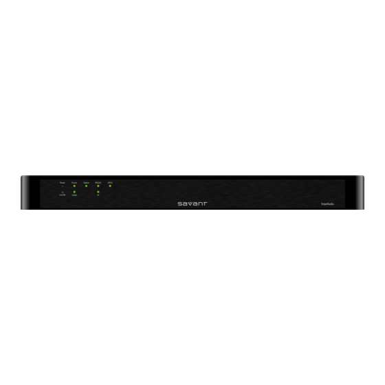Savant SSA-4012-00 Quick Reference Manual