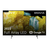Sony BRAVIA XR XR-55X9 S Series Reference Manual