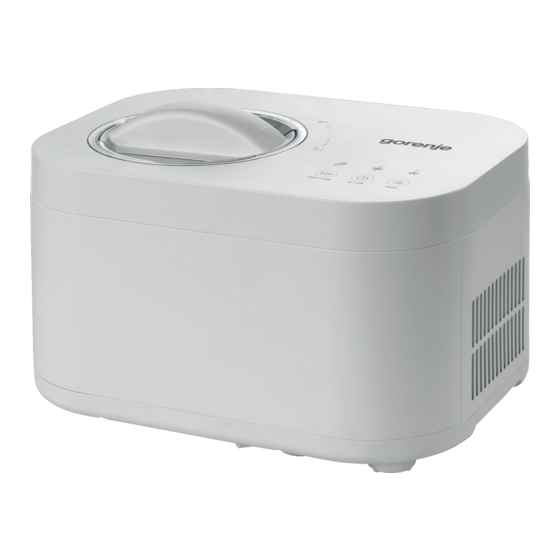 Gorenje ICM10W Ice Cream Maker Manuals