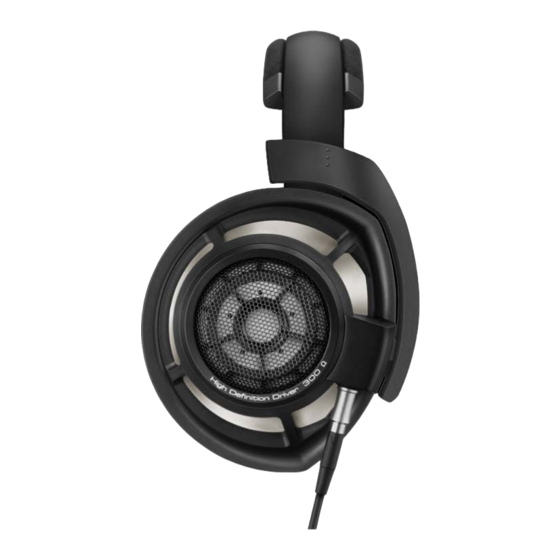Sennheiser HD 800S Instruction Manual