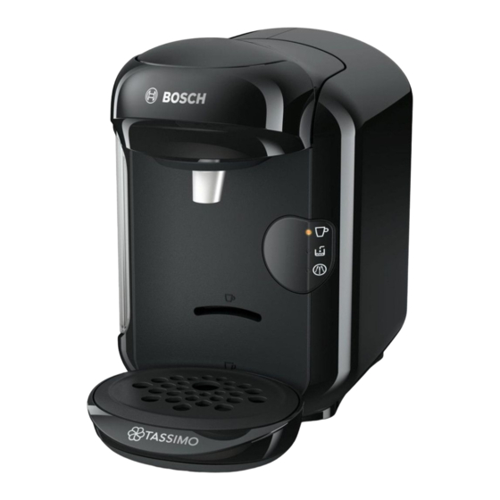 Bosch TASSIMO TAS 140 Series Instruction Manual