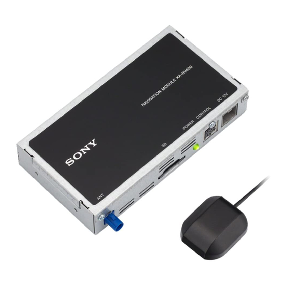 Sony XA-NV400 Instructions