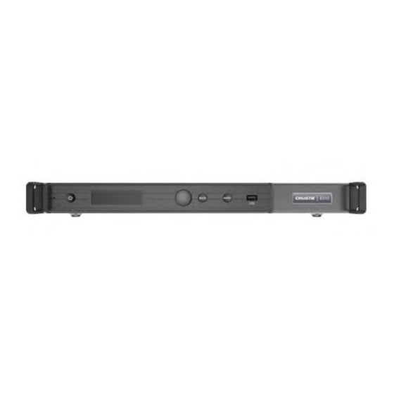 Christie E510 User Manual