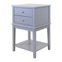 Meubilair Chloe 2 Drawer Side Table Manual