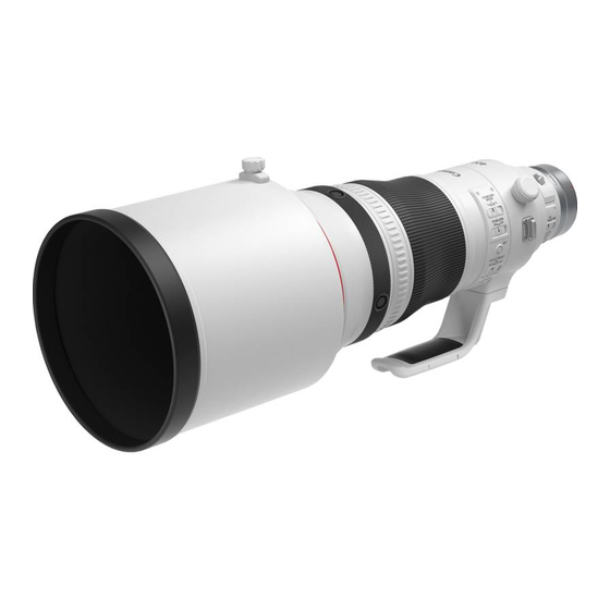 Canon RF 600mm f/4 L IS USM Instructions Manual