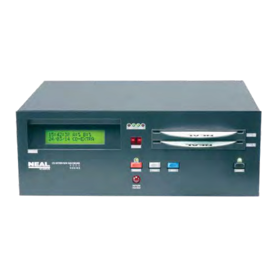 NEAL 9102 CD Audio Recorder Manuals