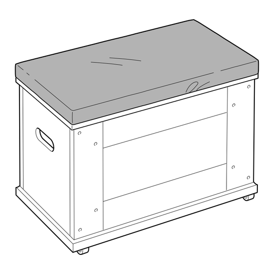 IKEA ALVE STORAGE BENCH 27X12X19" Instructions Manual