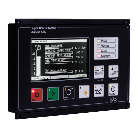 auto maskin DCU 305 R2 User Manual