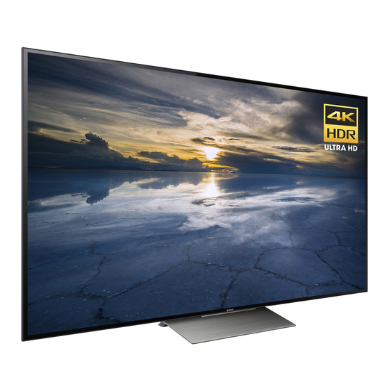 Sony XBR-65X935D Service Manual