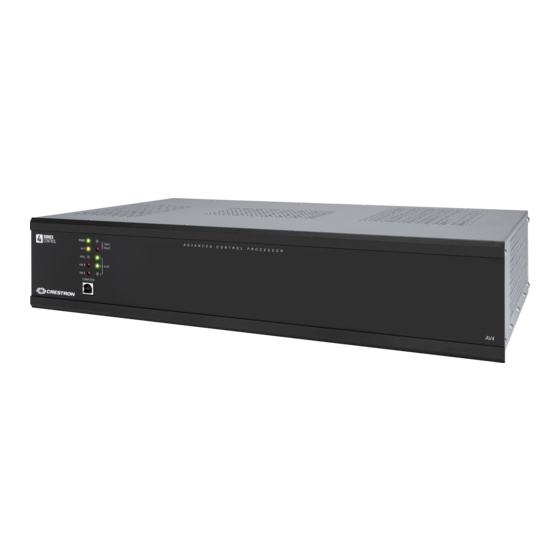 Crestron 4-Series AV4 Quick Start Manual