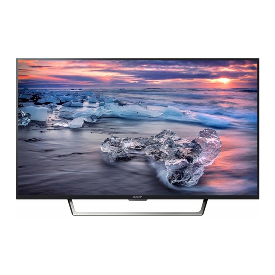 Sony BRAVIA KDL-40W660E Operating Instructions Manual