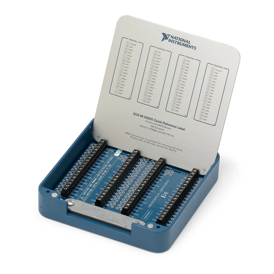 National Instruments SCB-68 Getting Started