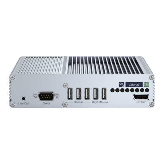 G&D VisionXS-IP-F-DP-UHR Installation And Operation Manual