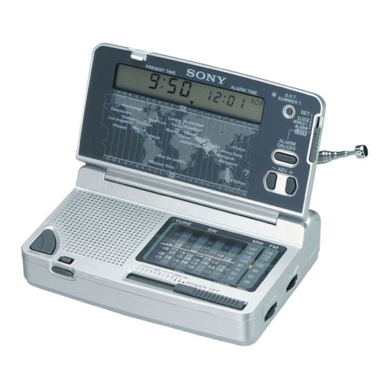 Sony ICF-SW12 Operating Instructions