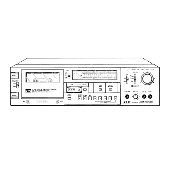 Akai GX-F44R Service Manual