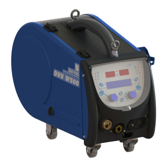 Saf-Fro DVU W500 Instruction For Operation And Maintenance