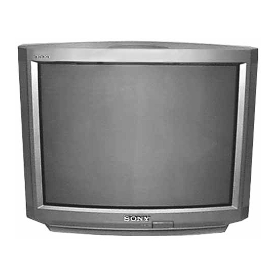 Sony TRINITRON KV-32V68 Service Manual