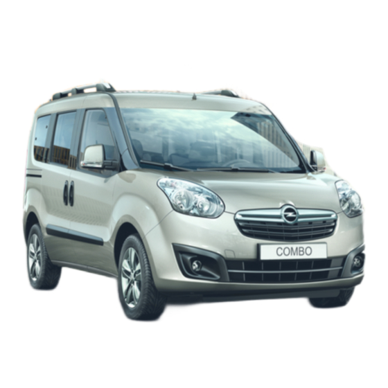 Opel 2016 Combo Owner's Manual