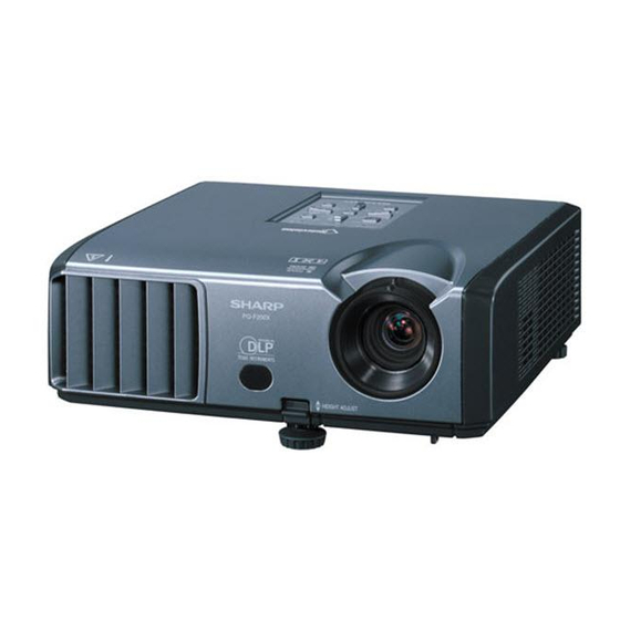 Sharp PG-F200X Service Manual