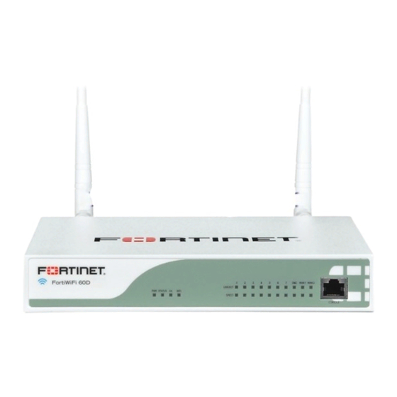 Fortinet FortiWiFi 60D Installation Instructions Manual