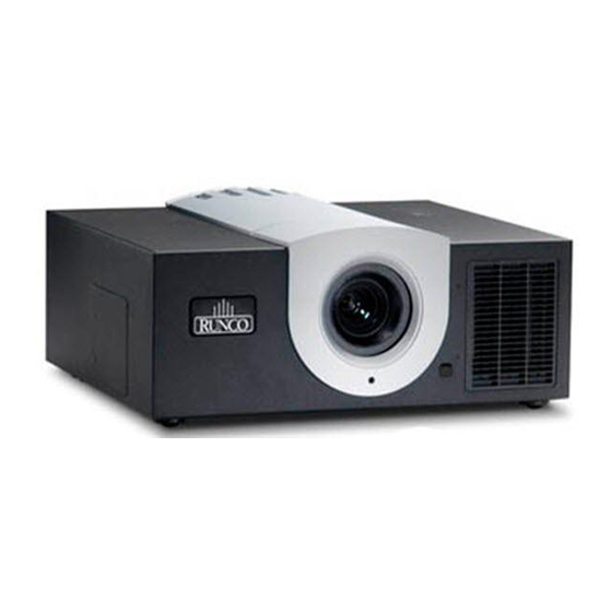 Runco CINEWIDETM VX-3000D Installation & Operation Manual