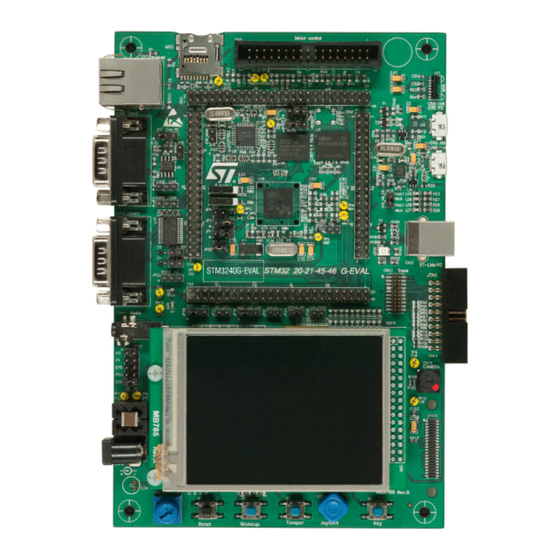 ST STM3240G-EVAL User Manual