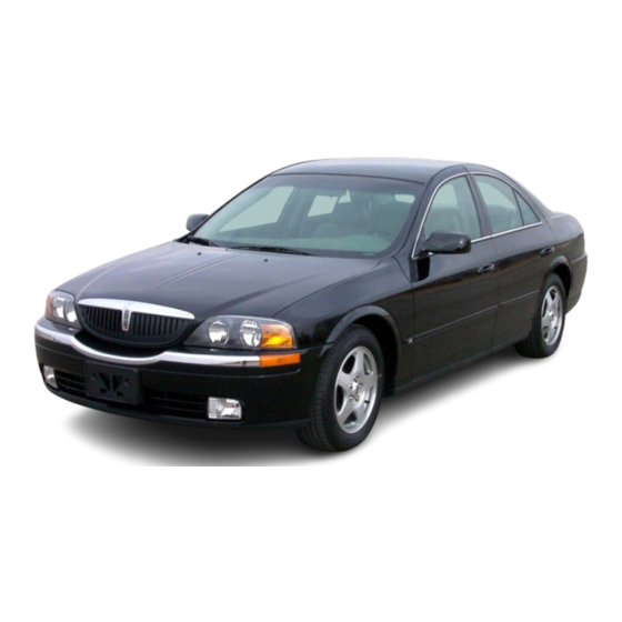 Lincoln 2001 LS Owner's Manual