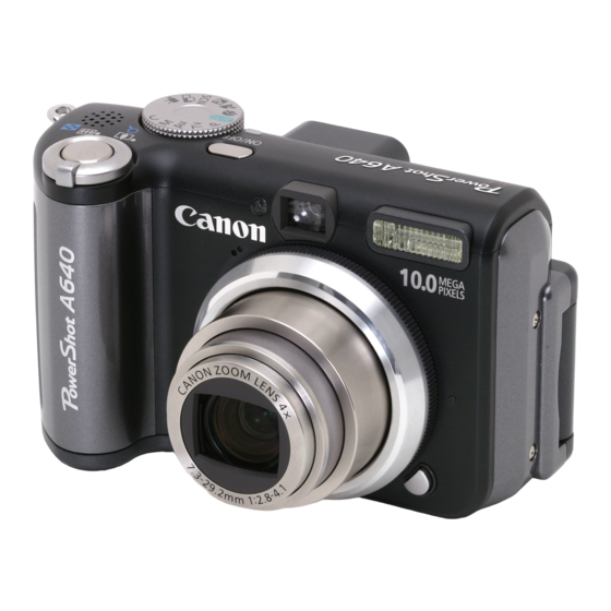 Canon PowerShot A630 User Manual