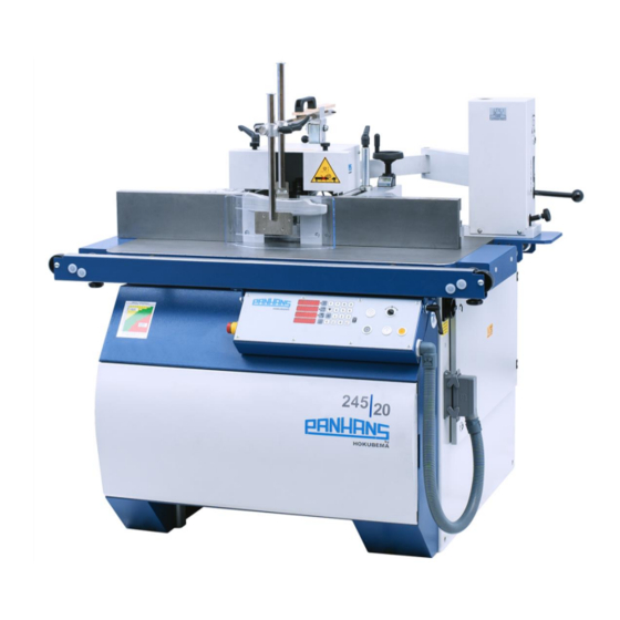 HOKUBEMA PANHANS 245-20 Operating Manual