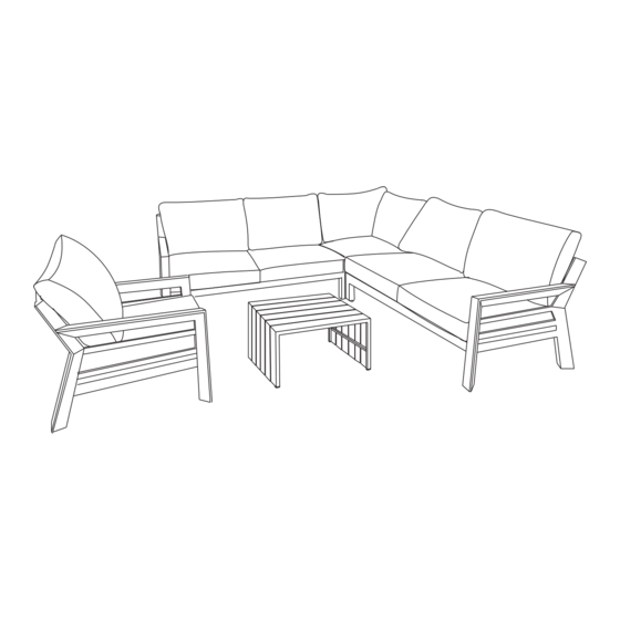 Naterial Augus Alu Outdoor Furniture Set Manuals