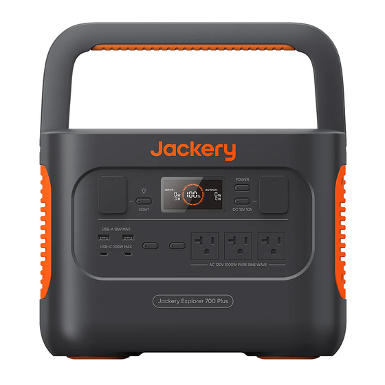 Jackery Explorer 700 Plus User Manual