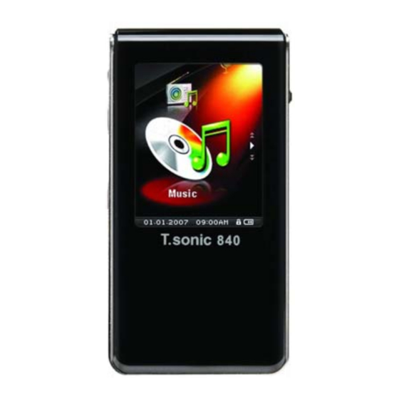 Transcend Tsonic 840 2GB Manuals